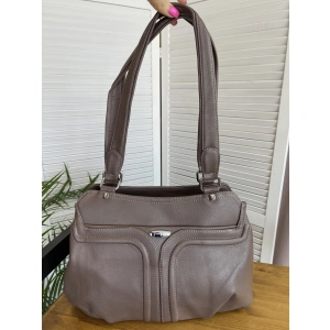 Сумка женская бежевая Dellilu 601-33