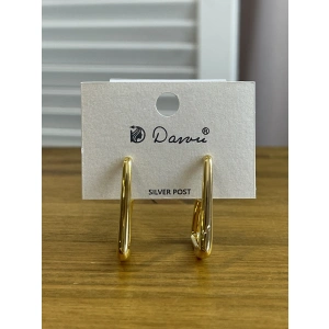 Серьги золотой  Dawu EH24GN009