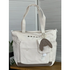 Сумка-шоппер бежевая NIKKI D061