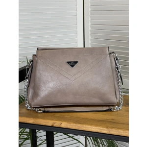 Сумка женская бежевая Dellilu 9118-72