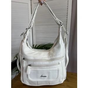 Сумка-рюкзак белый Sassa 466