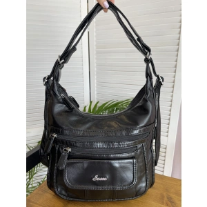 Сумка-рюкзак черный Sassa 466