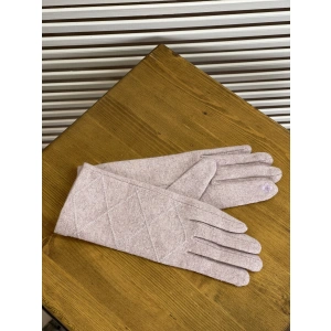 Перчатки шерсть розовый Мария 003