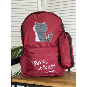 Рюкзак бордовый 