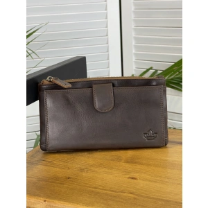 Кошелёк коричневый ZINIMSK 33376