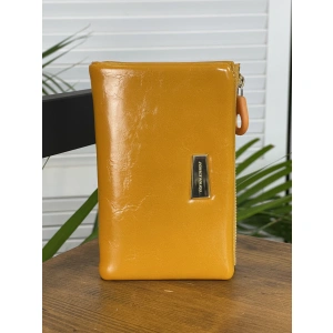 Кошелёк желтый  6528