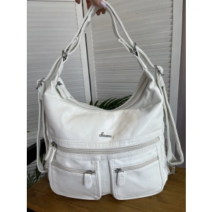 Сумка-рюкзак белый Sassa 544