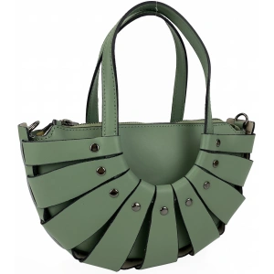 Сумка зеленая Vera Pelle 6762