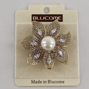 Брошь золотой  Blucome MAM0107
