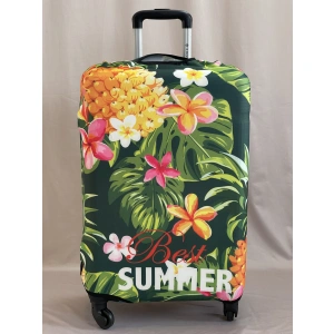 Чехол для чемодана зеленый  L