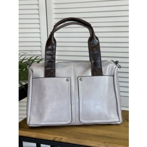 Сумка женская серая Dellilu 9841-79