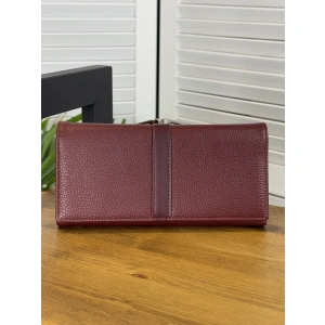 Кошелёк бордовый  2025-В205