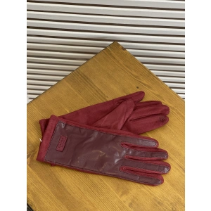 Перчатки бордовый  03