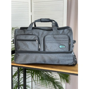 Сумка на колесах серая IMPREZA 3003