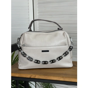 Сумка женская бежевая Dellilu 9104-782