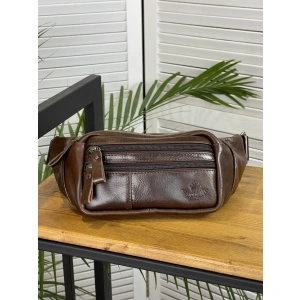 Сумка на пояс коричневый ZINIMSK 7752