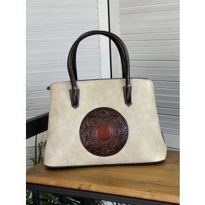 Сумка женская бежевая Dellilu 9885-36