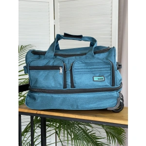 Сумка на колесах бирюзовая IMPREZA 3003