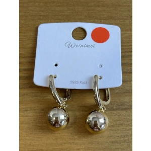 Серьги золотой  Dawu EH201216007