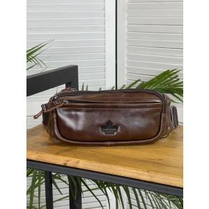 Сумка на пояс коричневый ZINIMSK 7731