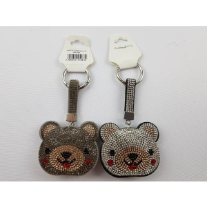 Брелок со стразами мишки 140