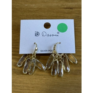 Серьги золотой  Dawu EH25NV046
