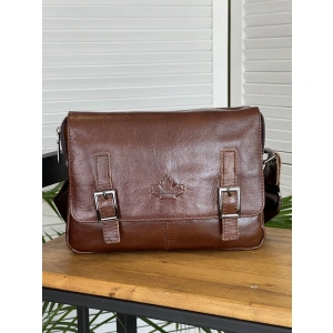 Сумка мужская коричневый ZNIXS 6997-2