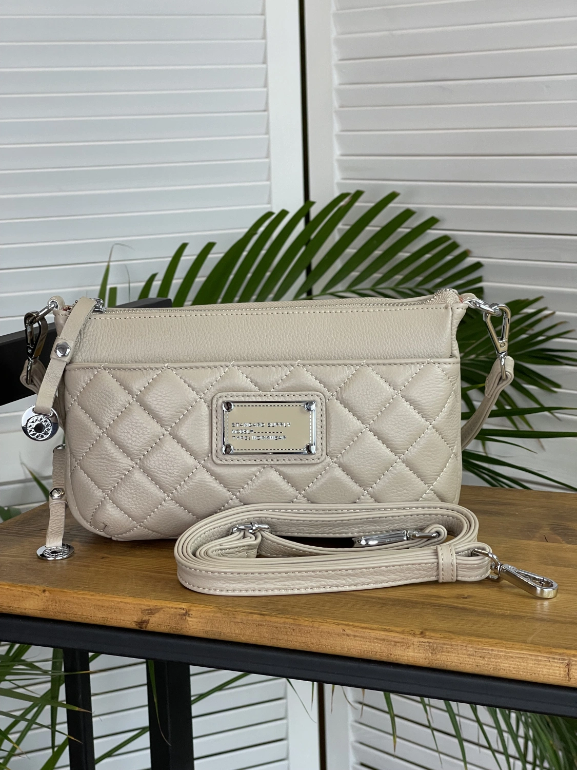 Сумка женская бежевая decoratta 3724-5 фото 2