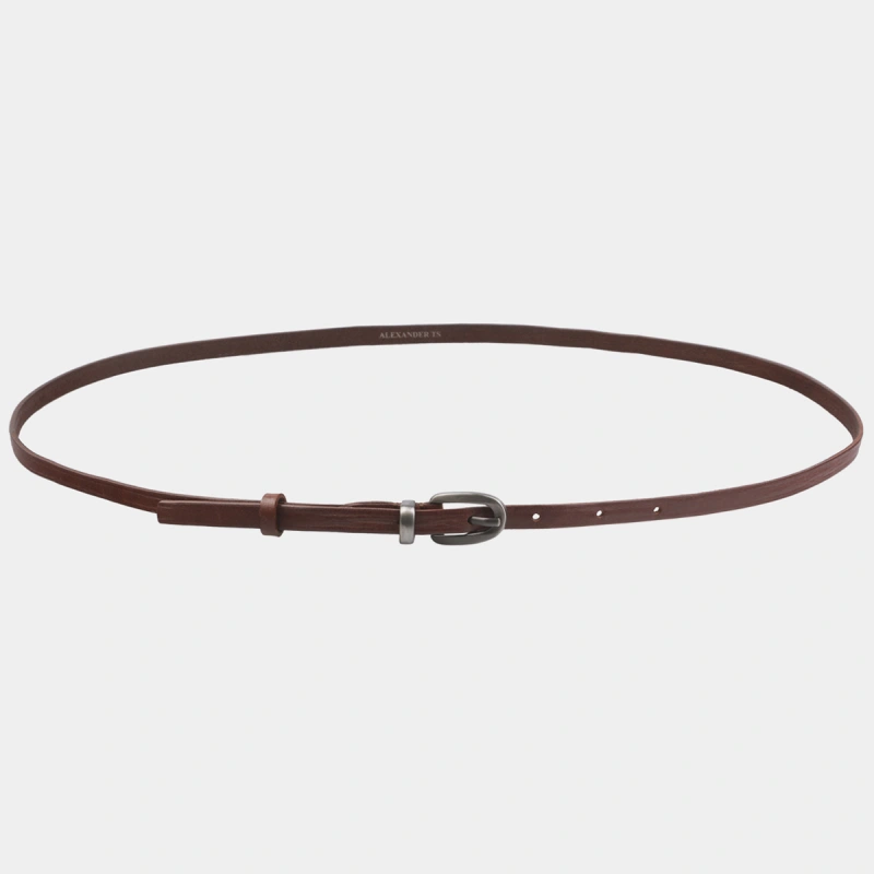 Ремень коричневый Alexander Ts AT10-142W фото 3