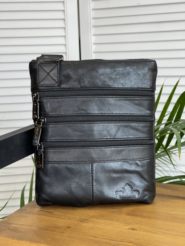 Сумка мужская черный ZINIMSK 6016-1 фото 1