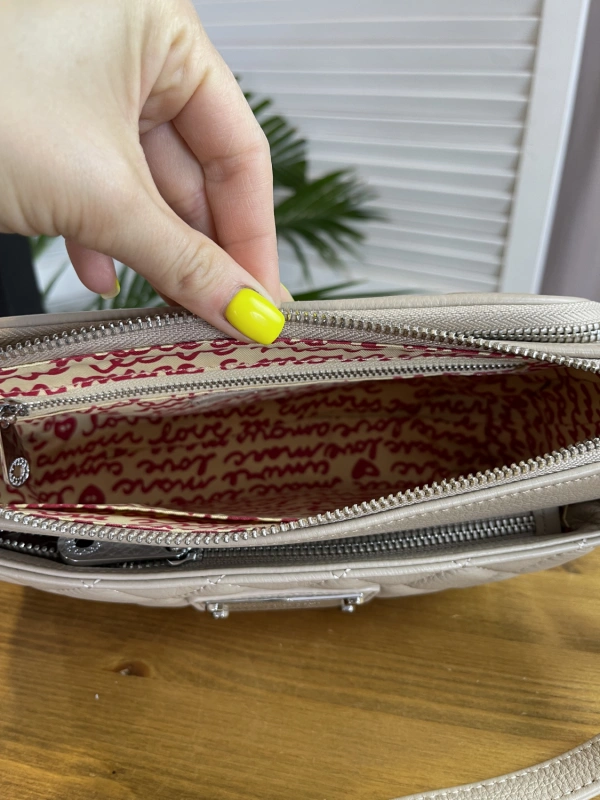 Сумка женская бежевая decoratta 3724-5 фото 4