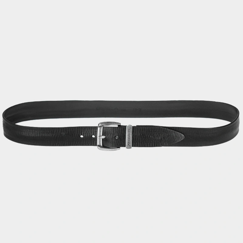Ремень черный Alexander Ts AT40-027 фото 2